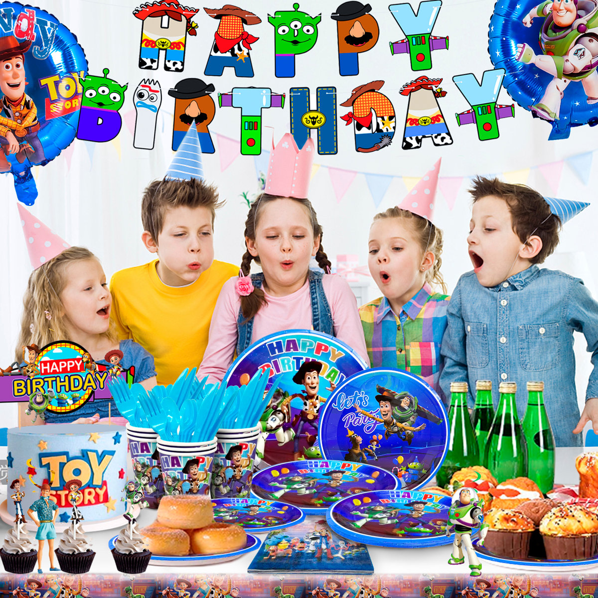 The Holiday Aisle® 167 pcsToy Story Birthday Party Supplies, Toy Story — free download